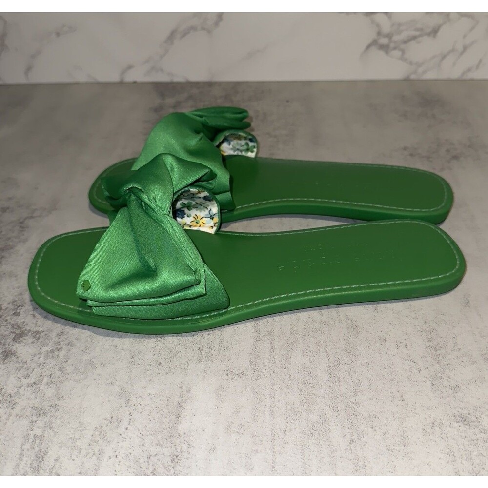 Kate Spade Women's Green Bikini Bow Slide Sandal 8.5 B (M) $128 Retail - Picture 6 of 8